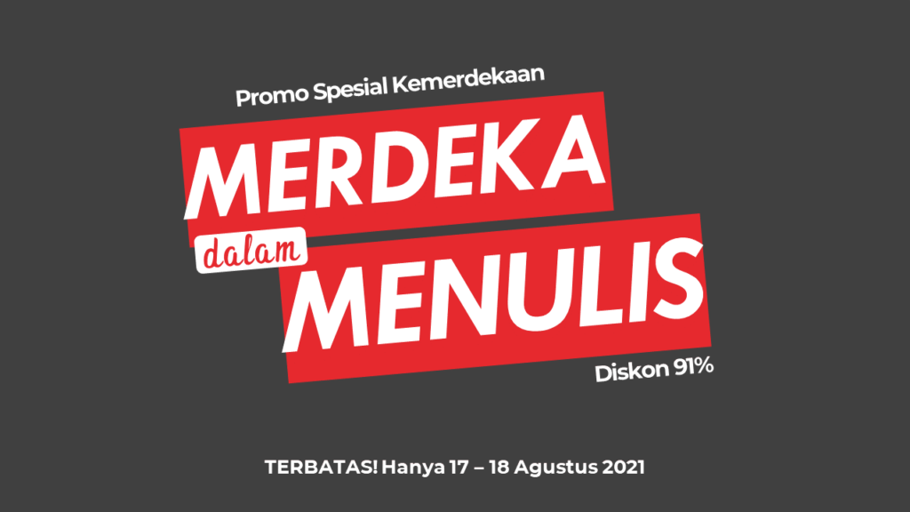 merdeka dalam menulis