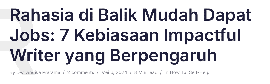 contoh content writing blog