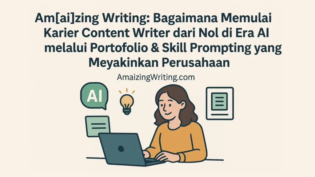 amaizing writing kelas content writing dan prompting dari nol untuk freelancer