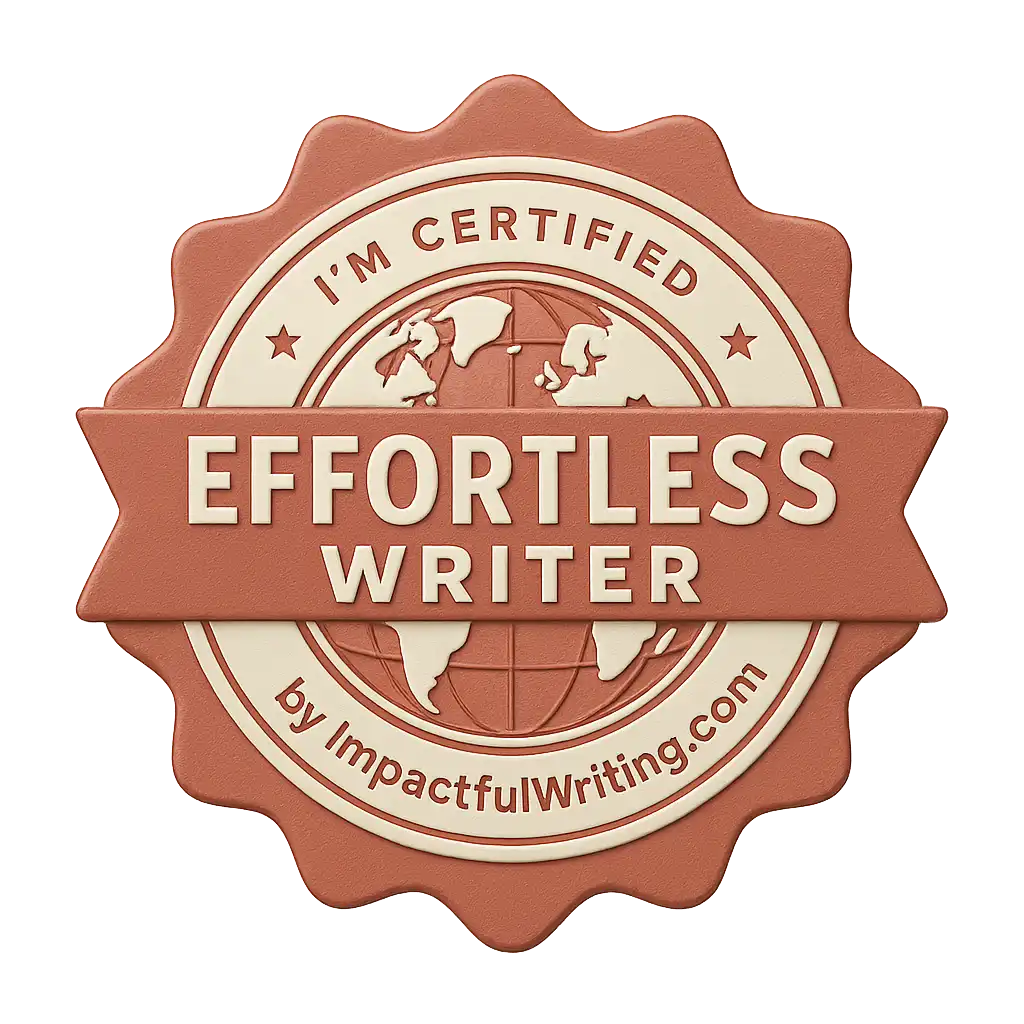 Certified Effortless Writer - ImpactfulWriting.com